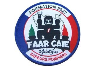 ECUSSON DES SAPEURS POMPIERS DE PARIS BSPP FORMATION 2022 SUR SCRATCH 80MM - Foto 1 di 1