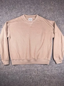 American Eagle This Feels Seriously Lived In Sweatshirt Xs Tan - Picture 1 of 5