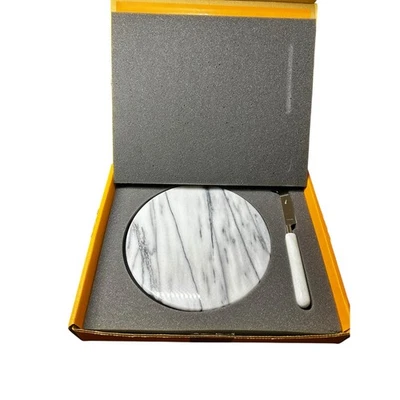Vintage Collectible Bank of New York Marble Cheese Board & Knife Set – New  - Image 1 of 3