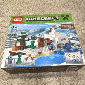 LEGO Minecraft The Snow Hideout 21120 327 Pieces Steve Creeper