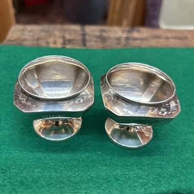 (2) СОЛЯНЫЕ ПОГРЕБА ANTQUE VICTORIAN STERLING P.H.LOCKLIN SON #2043 С МОНОГРАММОЙ - Изображение 1 из 4