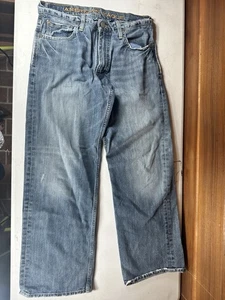 Vaqueros American Eagle para hombre 1977 Heritage holgados 29x30 AE 77 vintage azul algodón - Imagen 1 de 6