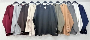Sweatshirt Longshirt  Pullover Tunika schwarz   onesize Gr ca 46,48,50 XXL XXXL - Bild 1 von 4