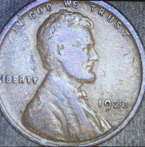 1920 Lincoln Wheat Cent Mint Error - Lamination Issues - Picture 1 of 3