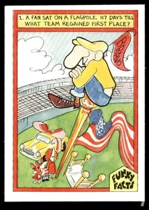 1976 Funky Sales Corp Funky Facts Baseball #11 Fantastici tifosi - Foto 1 di 2