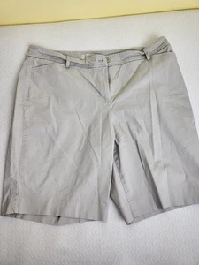 TALBOTS Stretch Shorts Womens Size 16 Khaki  Casual WALKING - Picture 1 of 8