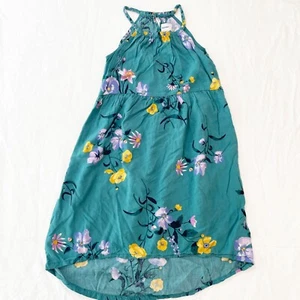 Old Navy Girls Green Floral Halter Dress XS (5) - Picture 1 of 5