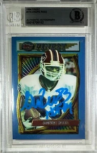 Andre Reed auto inscribed Topps 1994 #174 Buffalo Bills BAS Encap card - Picture 1 of 3
