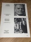 Kenny Baker - rare acting agency Z-page. Star Wars The Empire Strikes Back R2D2