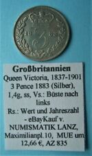 MÜNZEN GB Quinn VICTORIA (1837-1901), 3 Pence 1883, 1,4 g, Silver, ss/vg