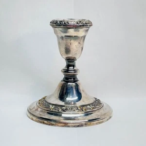 VTG Gorham Silverplated Filagree Candle Stick YC3002 2" Top Diax4" Base Diax5" H - Picture 1 of 7