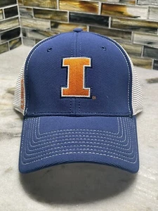 University Of Illinois Fighting Illini Adjustable Hat Cap Mesh Back NWT - Picture 1 of 6