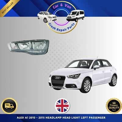 AUDI A1 2010 - 2015 HEADLAMP HEAD LIGHT LEFT PASSENGER HIGH QUALITY 8X0941003A - Image 1 of 4