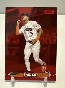 2024 Topps Stadium Club Jeremy Pena #124 Red Foil Houston Astros - Picture 1 of 2