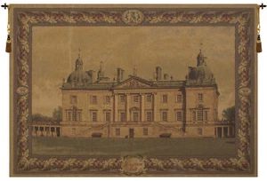 English Castle European Tapestry,Belgium Woven,Castle & Monument Decor Art Piece - Picture 1 of 4