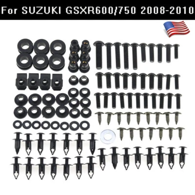 US Stainless Fairing Bolts Screws Kit For Suzuki GSXR600 GSXR750 2008-2010 K8 Foto 1 de 4