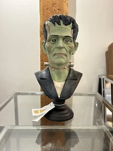 Frankenstein Bust NEW For 2024 Sold Out! Light Up Rare Halloween GREEN Tik Tok - Picture 1 of 4