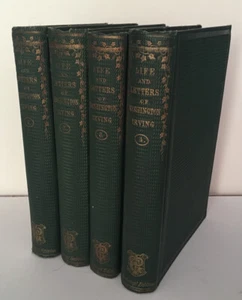 ANTIQUE BOOK SET THE LIFE AND LETTERS OF WASHINGTON IRVING PIERRE IRVING 1862 - Picture 1 of 7