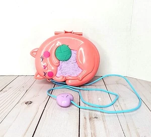 Polly Pocket Starring Shani Cuddly Cat Purse Compact Miniature Doll Clutch - Picture 1 of 12
