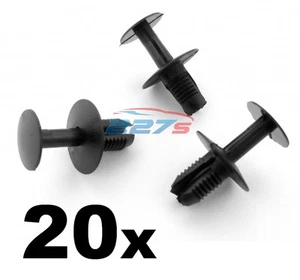 20x 8 mm remaches de plástico Mercedes - clips de parachoques, paneles, faldas laterales, revestimientos de arco - Imagen 1 de 2