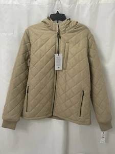 RFT Rainforest Men’s Quilted Puffer Full Zip Jacket Coat Hazel Size Medium - Picture 1 of 8