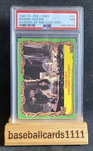 1981 OPC Raiders Of The Lost Ark #57 Hissing Death PSA 7 NM SB4 - Picture 1 of 6