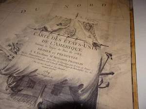 First map of the independent United States RR Donnelley & sons 1783 Rare 1973 - Picture 1 of 12