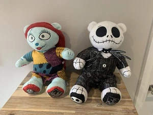 Build a Bear BAB The Nightmare Before Christmas Jack Sally Plush Toy Bundle 15” - Picture 1 of 20