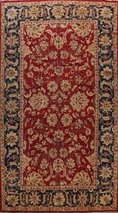 RED Floral Peshawar-Chobi Oriental Area Rug Hand-knotted Over Size Carpet 11x18 - Picture 1 of 12