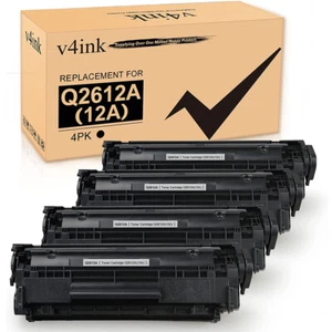 Cartucho de tóner V4ink 4x Q2612A 12A para HP LaserJet 1012 1015 1018 1020 1022 - Imagen 1 de 6