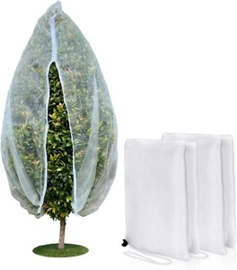 Fruit Tree Netting Cover With Zipper And Drawstring 2 Packs 6 X 6 Ft Insect Bird - Picture 1 of 3