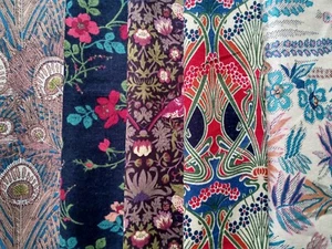 5 pieces of Liberty Tana Lawn cotton quilting Scrap Pack Size 14 x 19 cm - Picture 1 of 6