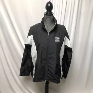 Awana Clubs Commander College Jacket Womens Size Large Black Windbreaker - Picture 1 of 9