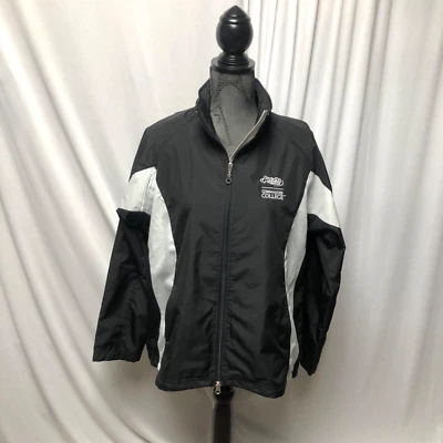 Awana Clubs Commander College Jacket Womens Size Large Black Windbreaker - Image 1 of 4