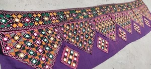 Hand Embroidered Rabari Fabric with Mirror Work | Ethnic Craft Material | Boho - Picture 1 of 4