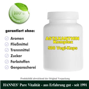 Astaxanthin Komplex 500 Vegi-Kaps - Beste HANNES' Qualität - Bild 1 von 1