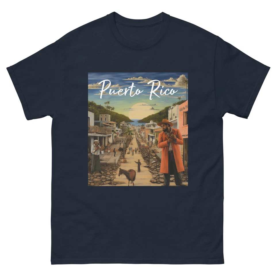 Camiseta clásica Old Puerto Rico para hombre Foto 1 de 1