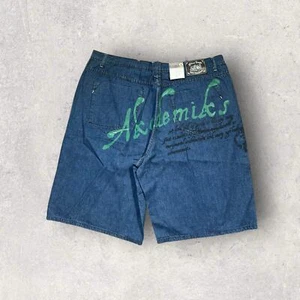 Deadstock Vintage Akademiks Jean Shorts Men Size 40x12 Jorts Baggy Grunge Y2K - Picture 1 of 9