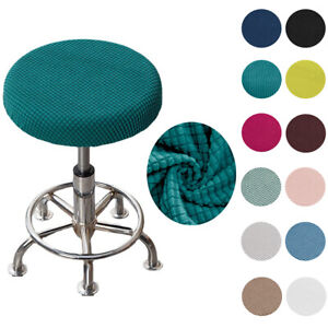 Thickened Round Chair Cover Bar Stool Seat Cover Protector Cushion Slipcover©