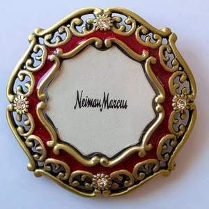 Jay Strongwater Neiman Marcus Jeweled Mini Picture Frame Clip Stand - Picture 1 of 4