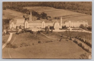 Brentwood, Long Island, NY - St Joseph's Academy - Aerial Albertype Postcard UNP - Picture 1 of 2