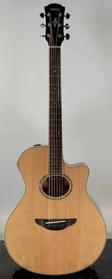 Guitarra eléctrica acústica Yamaha APX600 Thinline Cutaway - Natural - Cuello inferior Foto 1 de 4