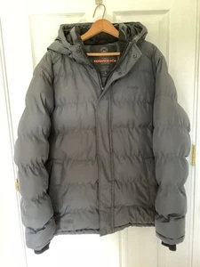 Hawke & Co. Slate Gray Puffer Jacket with Hood Men's Size Large - Picture 1 of 15