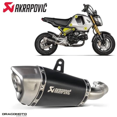 Escape HONDA MSX 125 ABS Grom 2021-2025 AKRAPOVIC Titanio Negro RC S-H125SO... Foto 1 de 4