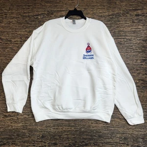 Sherwin-Williams Logo Crewneck Sweatshirt Long-Sleeve Sz XL Workwear Painter NEW - Picture 1 of 9