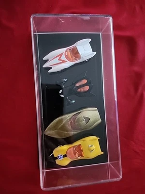 Johnny Lightning Speed Racer 4 Car Set With Display Case New - Image 1 of 4