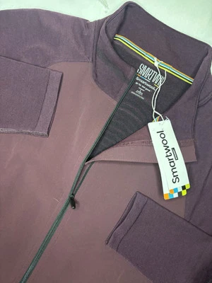 Smartwool Мужская вязаная активная куртка на молнии меринос баклажан большой новый с Ярлыками $220 - Изображение 1 из 4