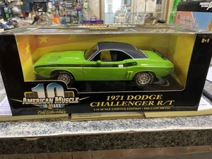 Dodge Challenger R/T 1971 ERTL AMERICAN MUSCLE GREEN Escala 1/18 - Imagen 1 de 4
