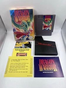 Dragon Warrior (Nintendo NES, 1989) CIB Complete w/ Cellophane - One owner! - Picture 1 of 5