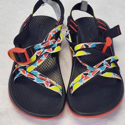 Sandalias Chacos ZX/1 Ecotread para niños talla 4 corteza múltiple rojas negras ligeras nuevas Foto 1 de 4